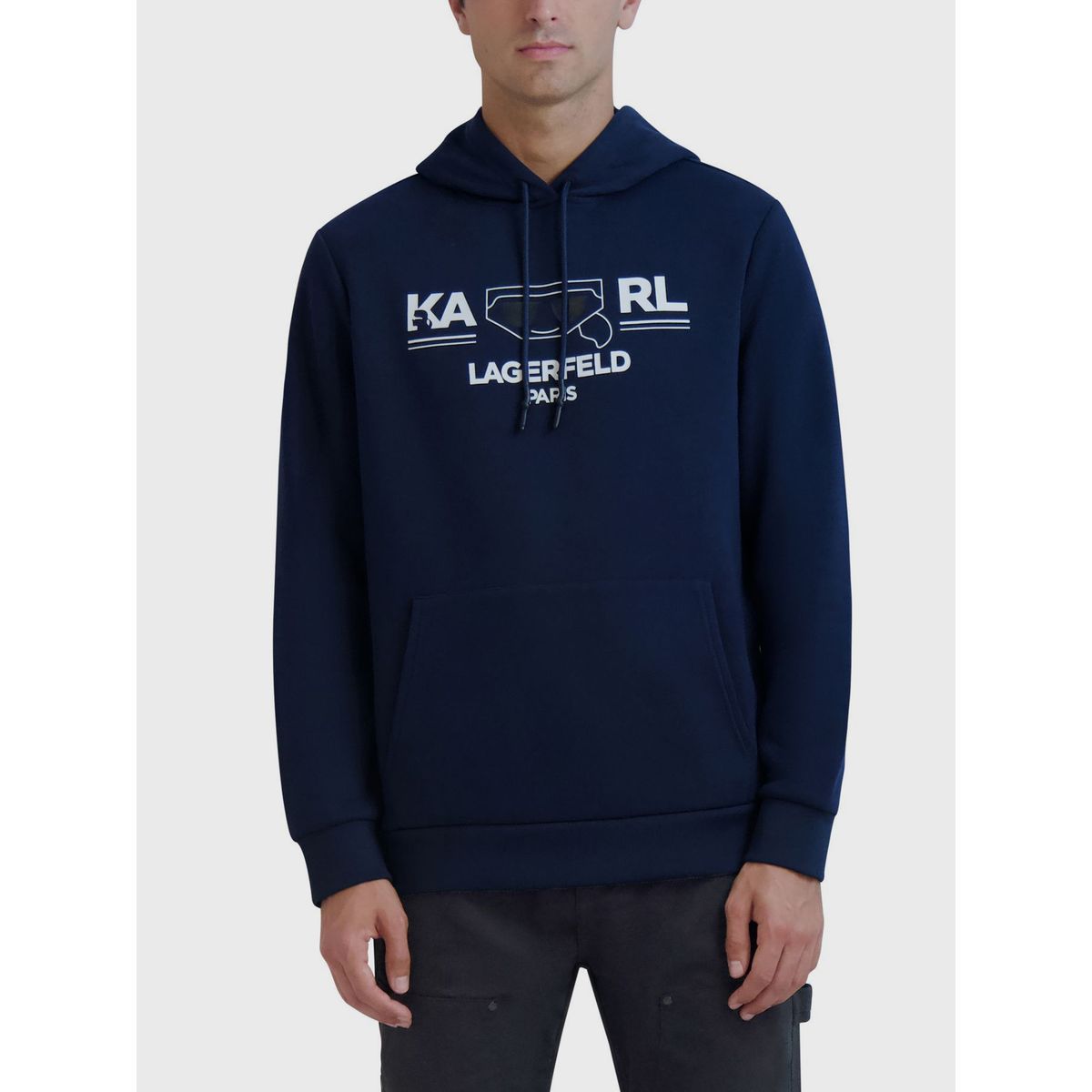 KARL LAGERFELD - Polerón con gorro y logo