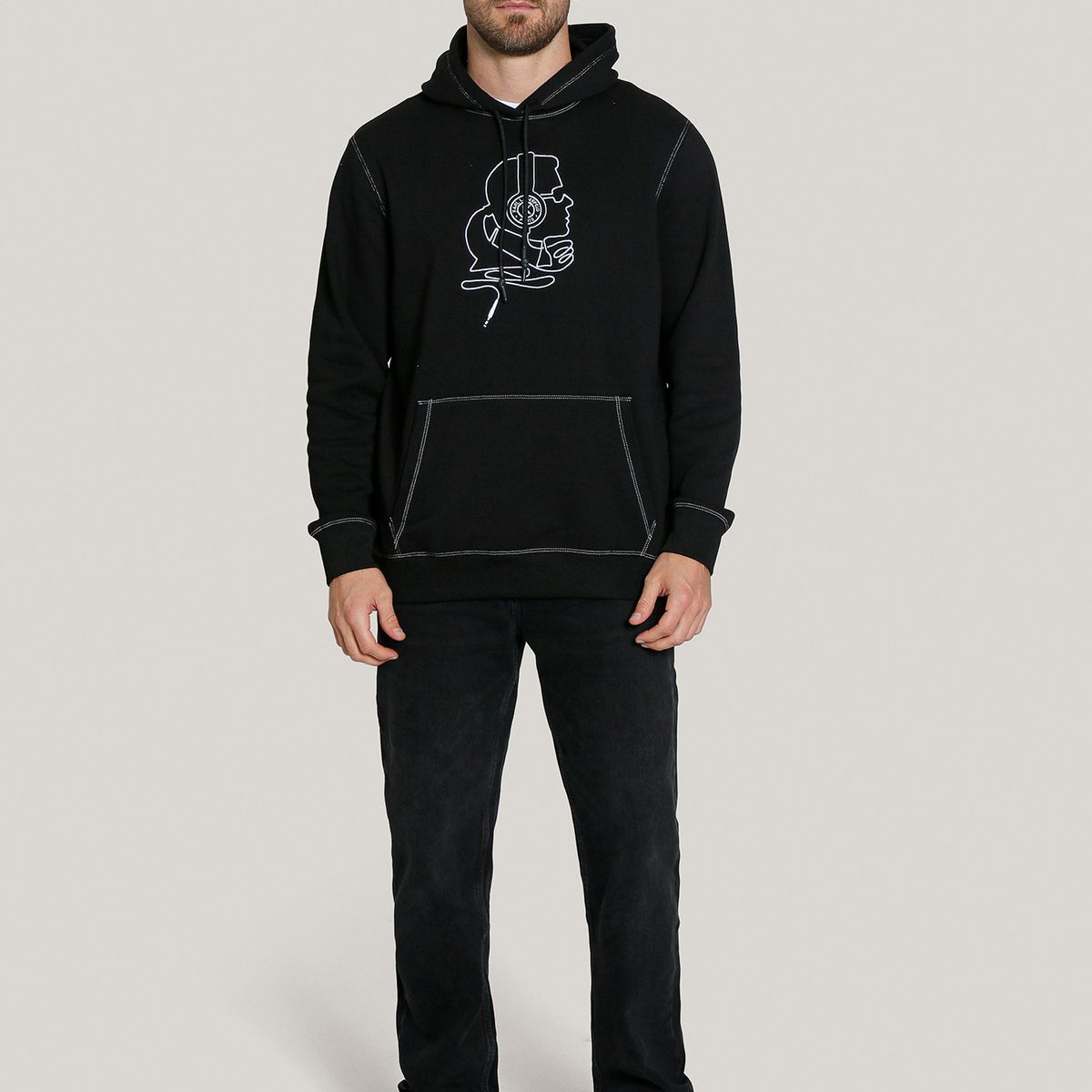 KARL LAGERFELD - Polerón con gorro cameo