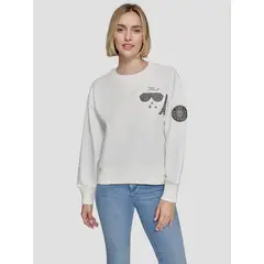 KARL LAGERFELD - Polerón con pines y parches