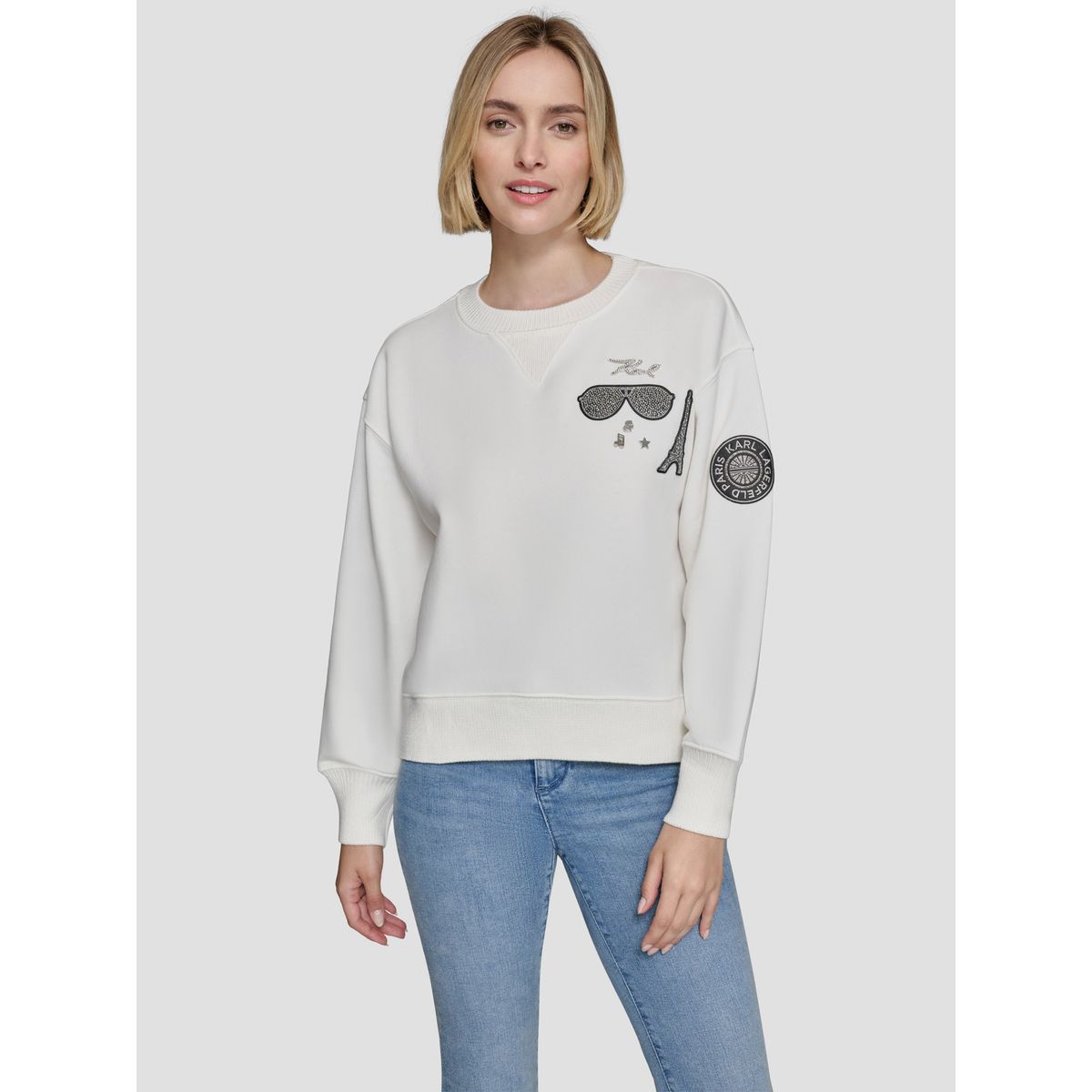 KARL LAGERFELD - Polerón con pines y parches