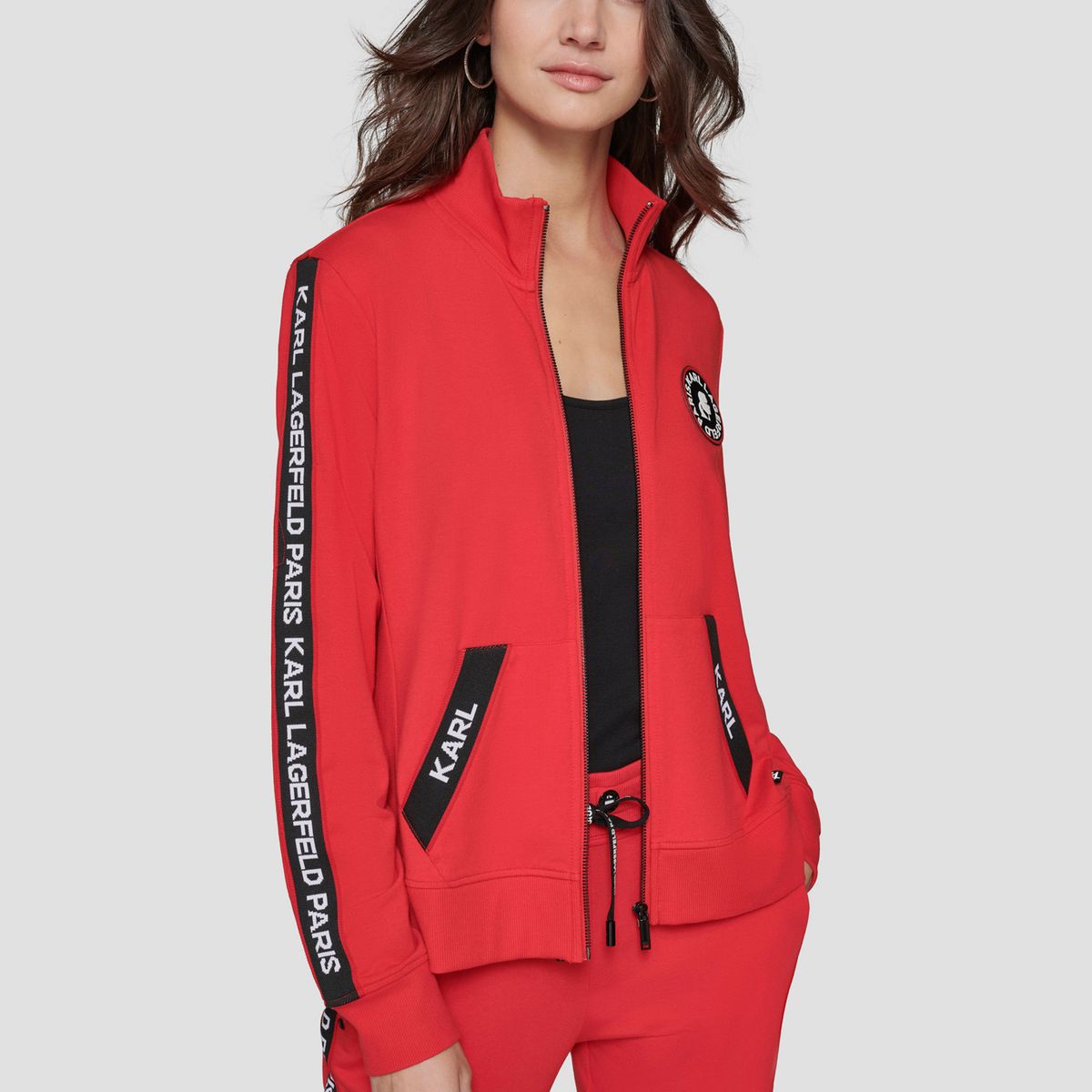 KARL LAGERFELD - Chaqueta deportiva con logo tape