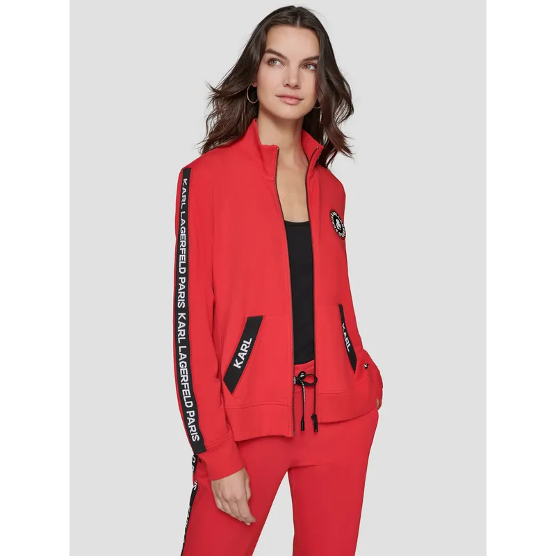 KARL LAGERFELD - Chaqueta deportiva con logo tape