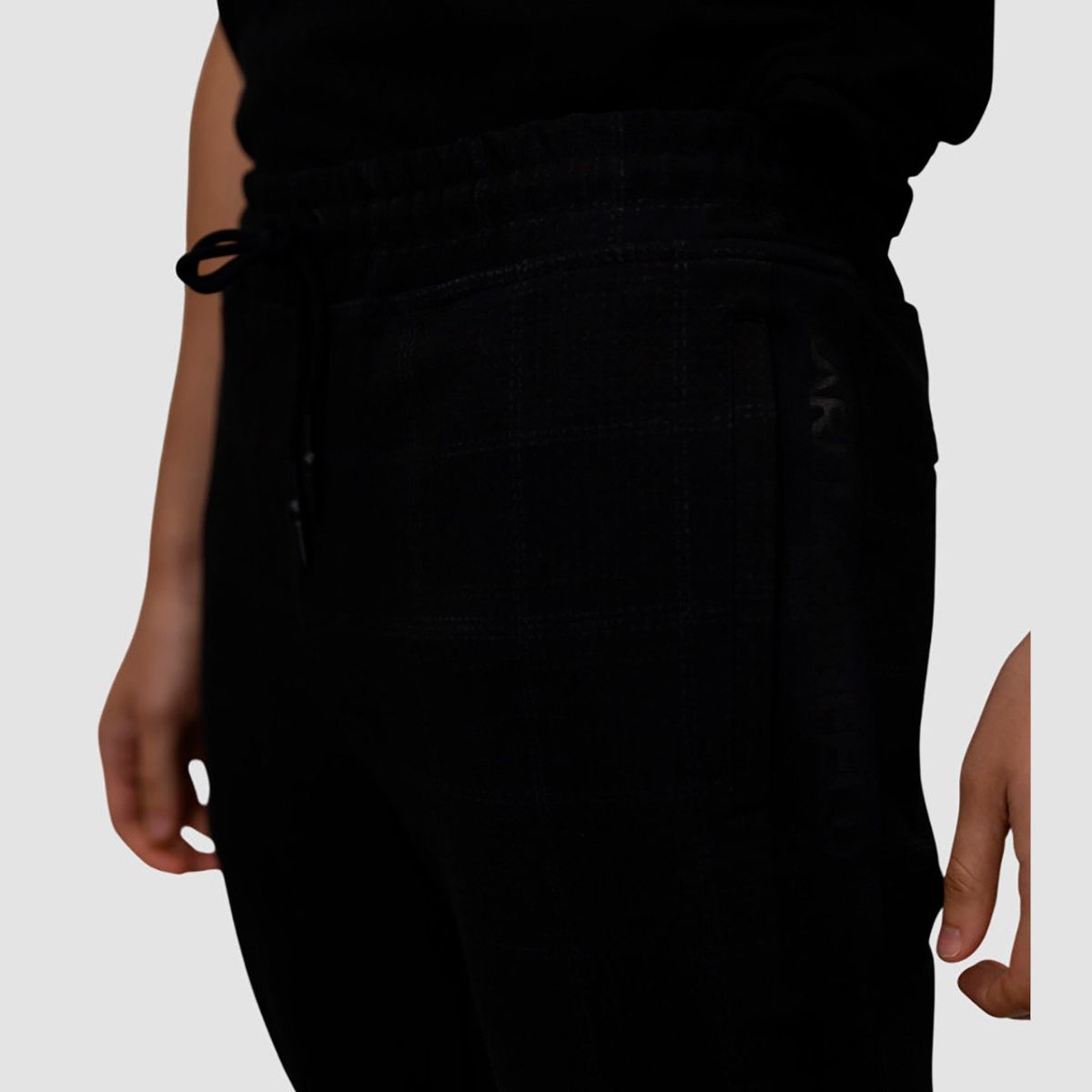 KARL LAGERFELD - Jogger a cuadros con logo