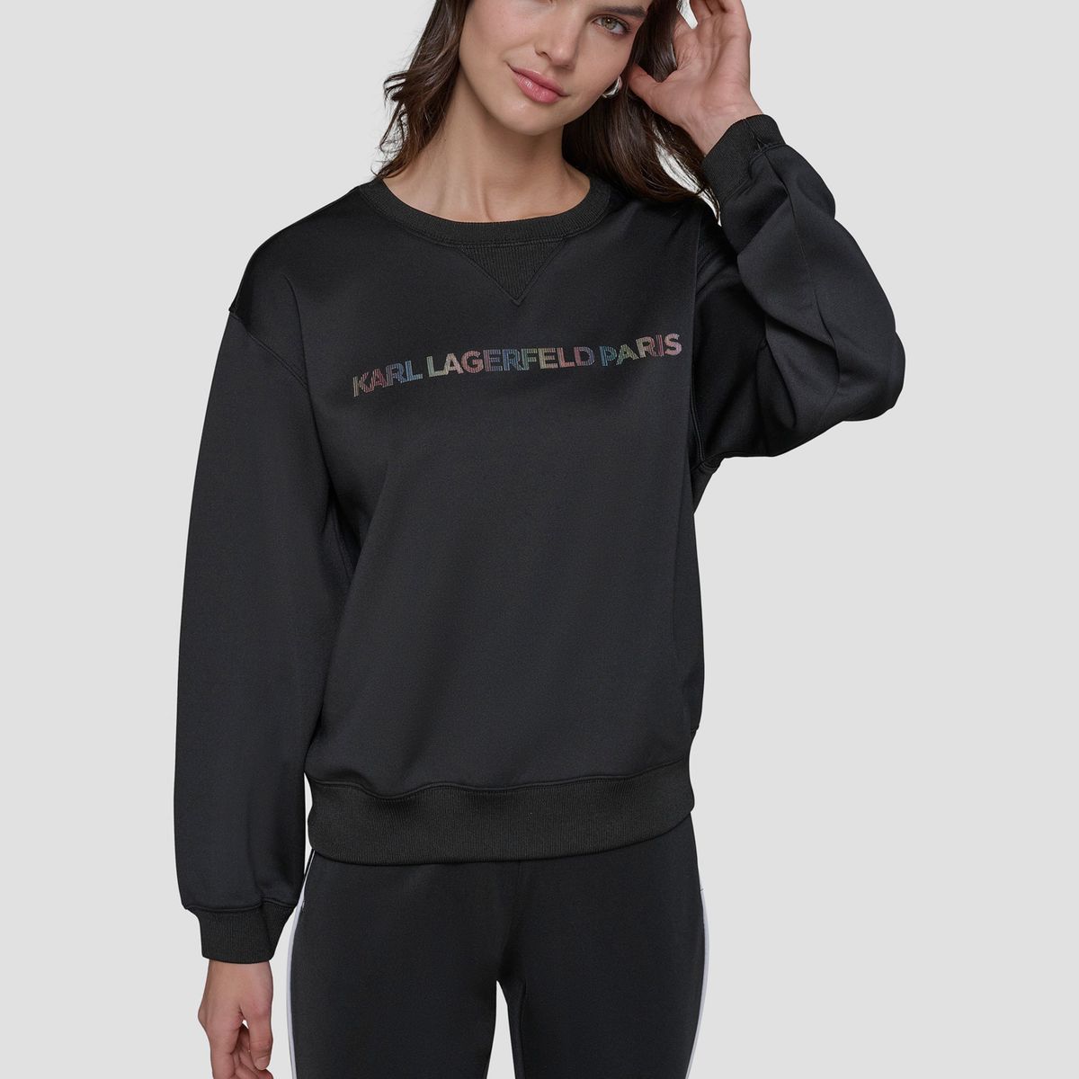 KARL LAGERFELD - Polerón con logo irridescent