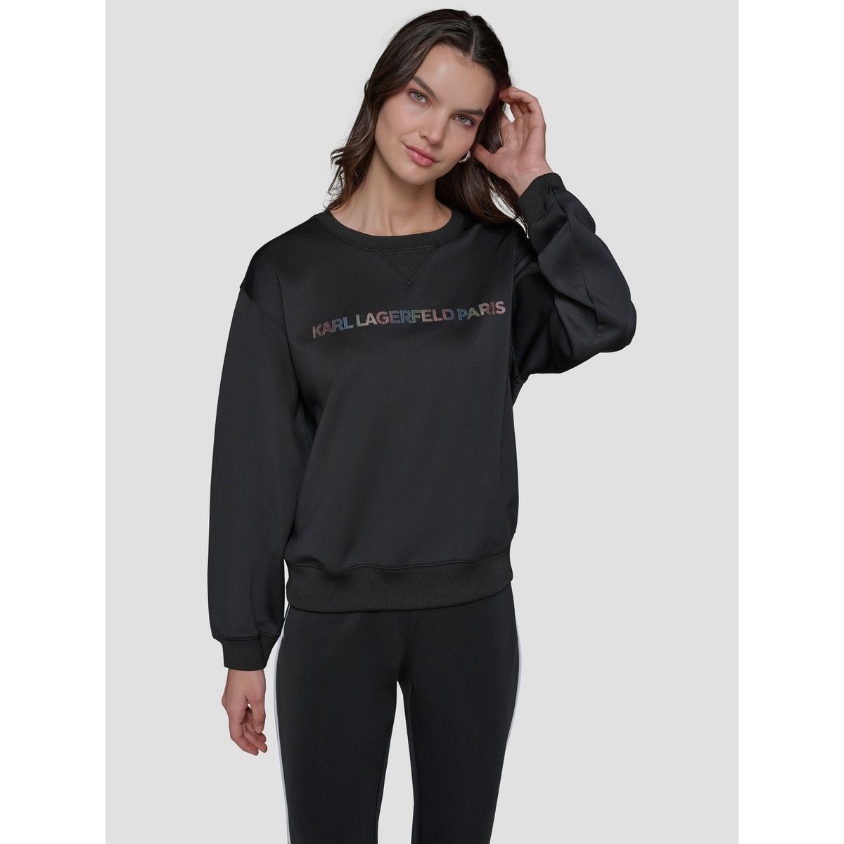 KARL LAGERFELD - Polerón con logo irridescent