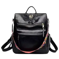 GENERICO - Mochila Cartera De Cuero PU Mujer Elegante Multifuncional