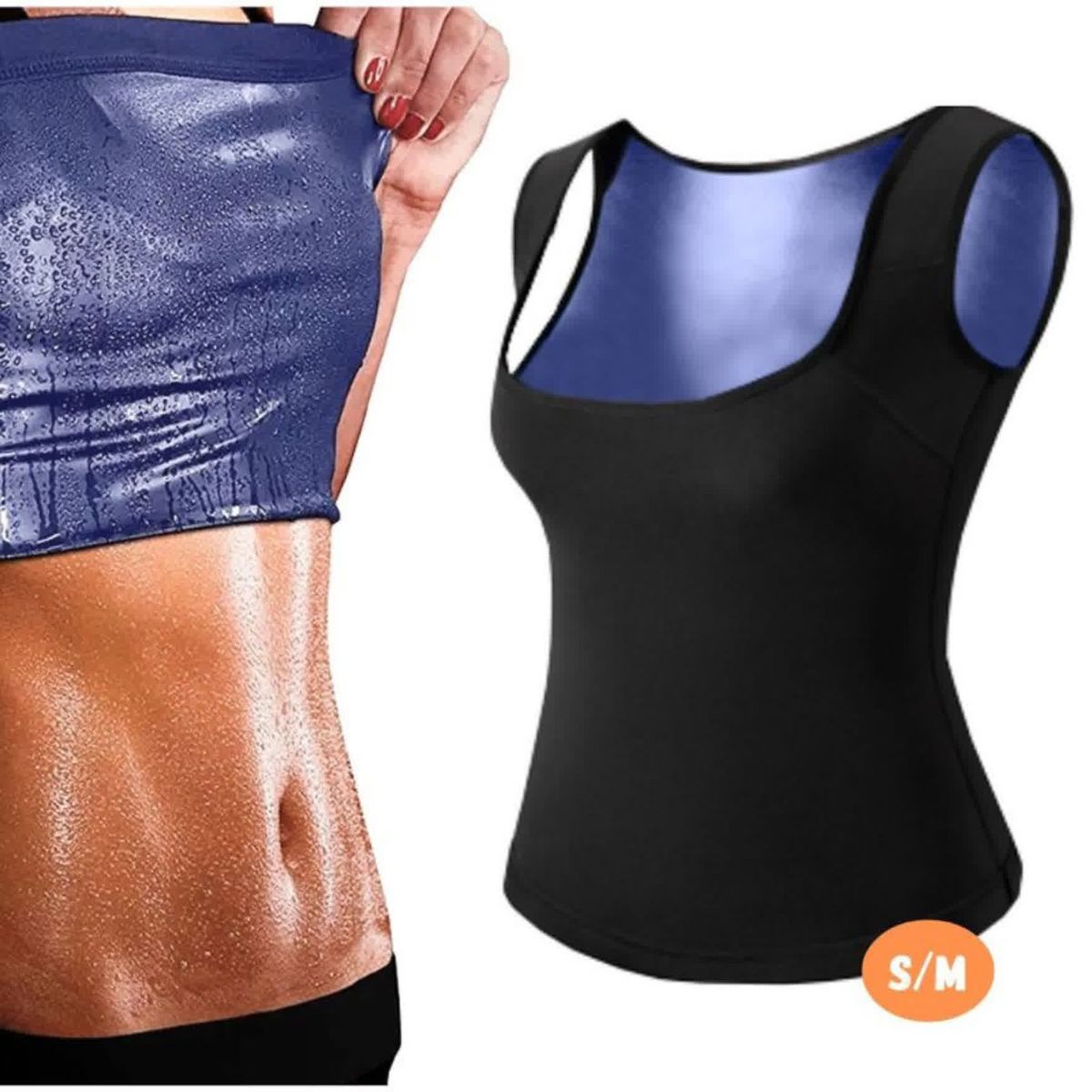 MOVI - Sweat Shaper Mujer Reduce tonifica moldea y estiliza tu abdomen - Mujer S-M