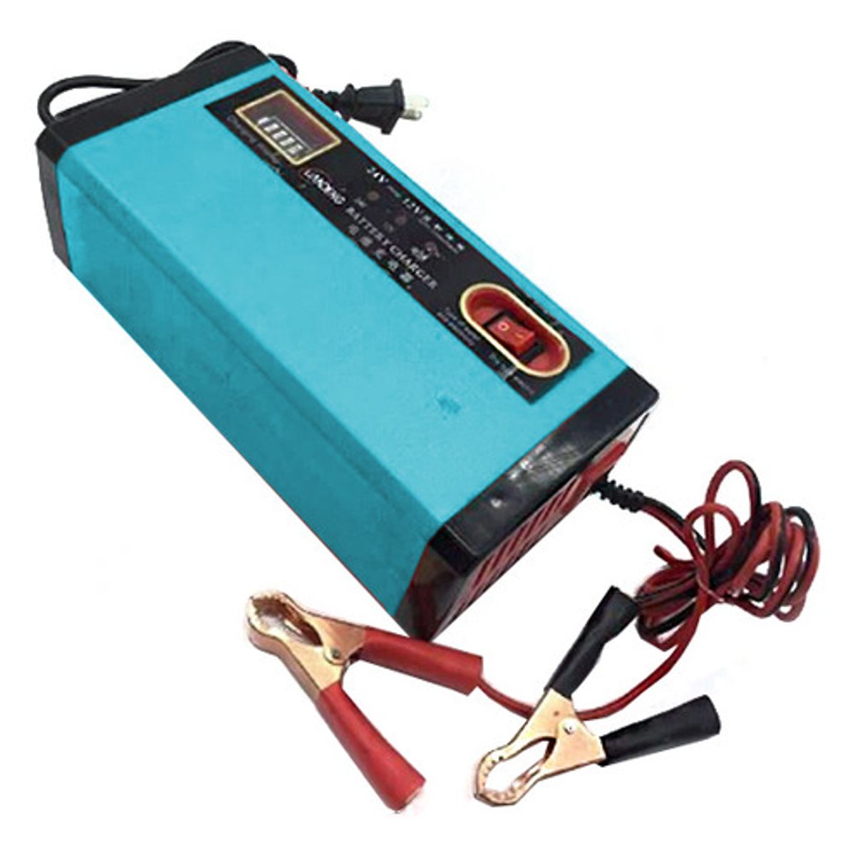 GENERICO - Cargador De Batería 12v-24v Auto 10a  80ah-120ah