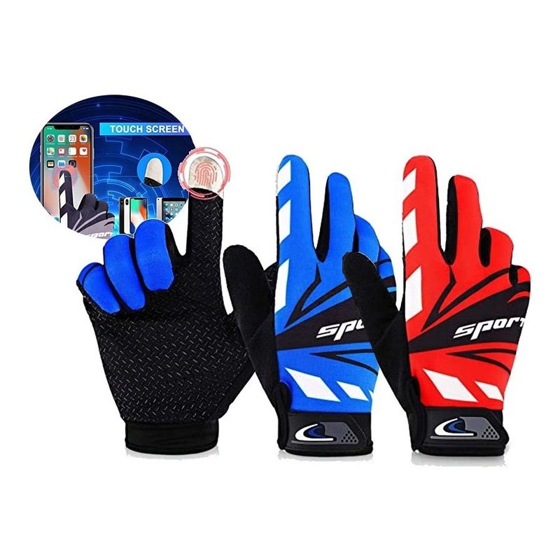 GENERICO - Guantes Sport Antideslizantes Y Táctiles Para Moto Bicicleta