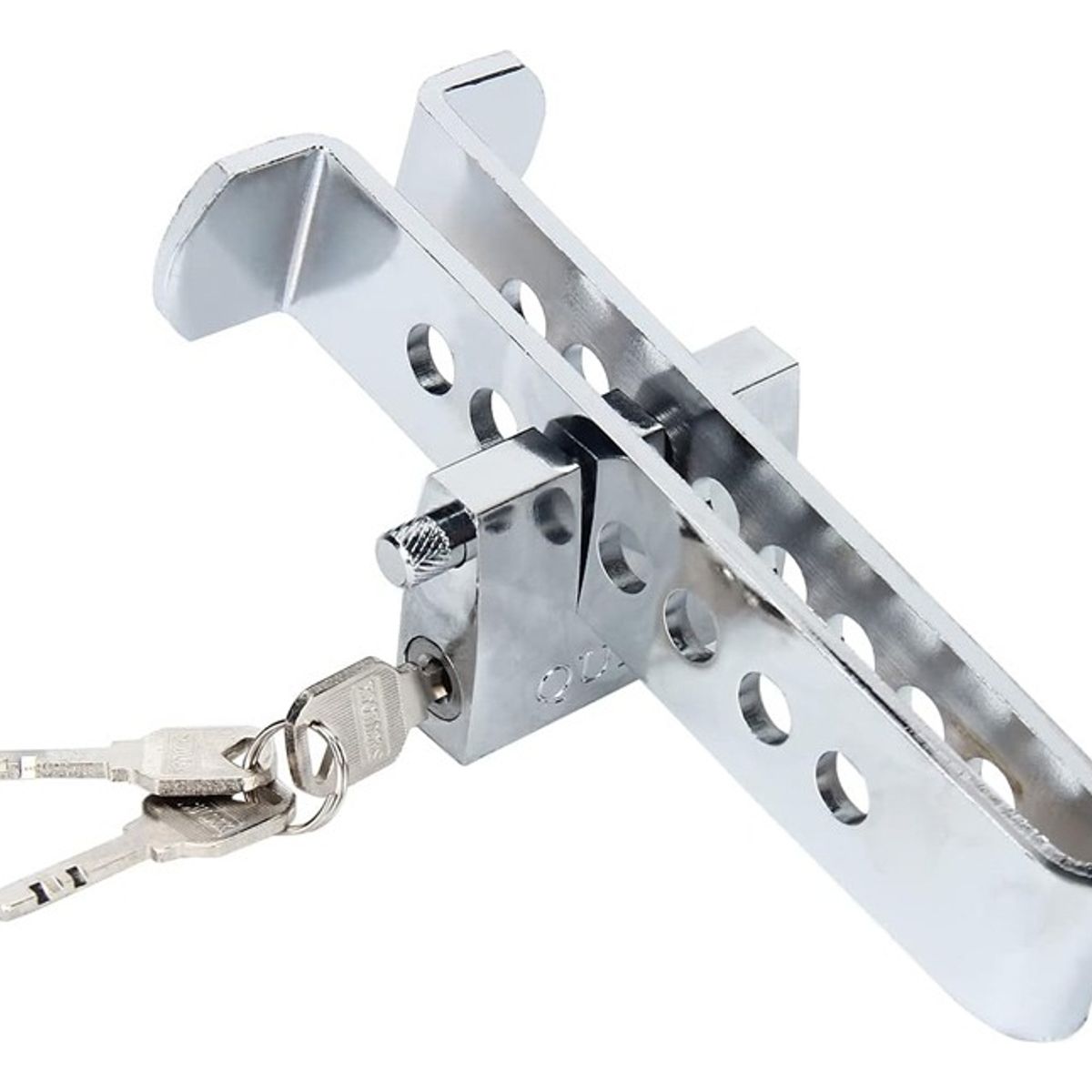 GENERICO - Traba Pedal Con Candado Seguridad Auto Robo Bloqueo