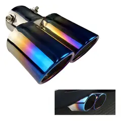 GENERICO - Cola De Escape Doble Universal Para Auto