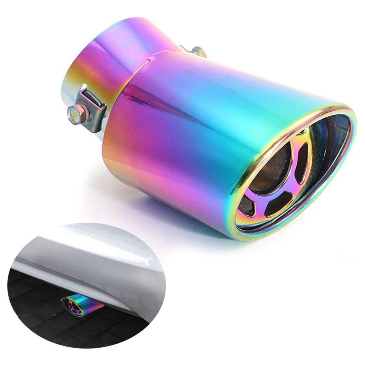 GENERICO - Cola De Escape Universal Para Auto