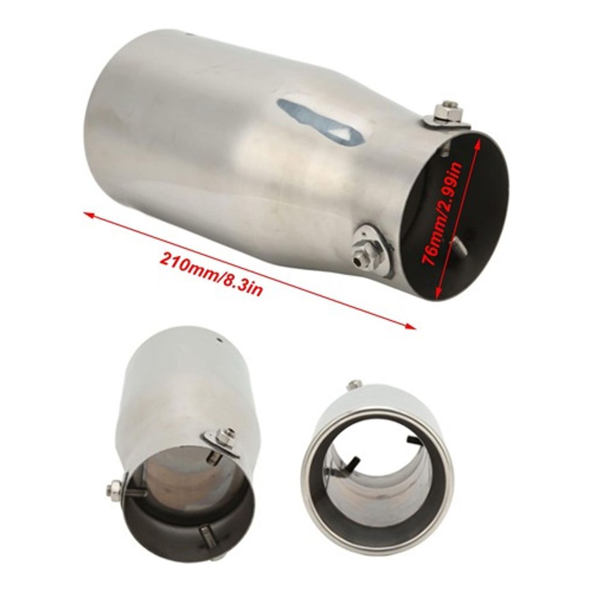 GENERICO - Cola De Escape Universal Para Auto