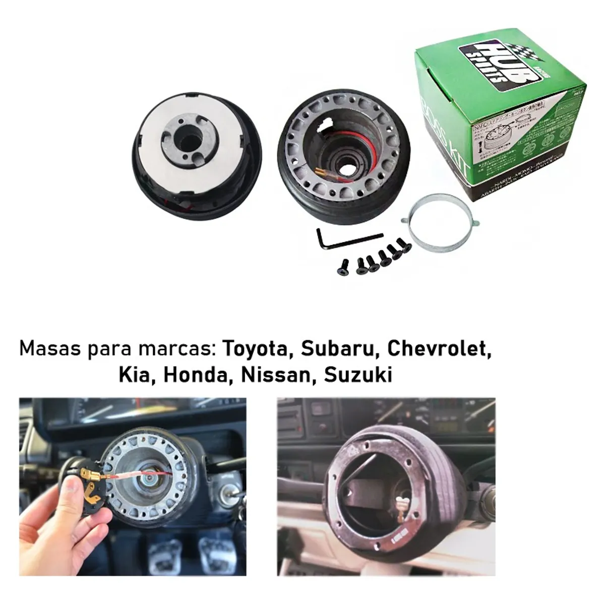 GENERICO - Masa Fija Para Volante Deportivo Marcas Varias