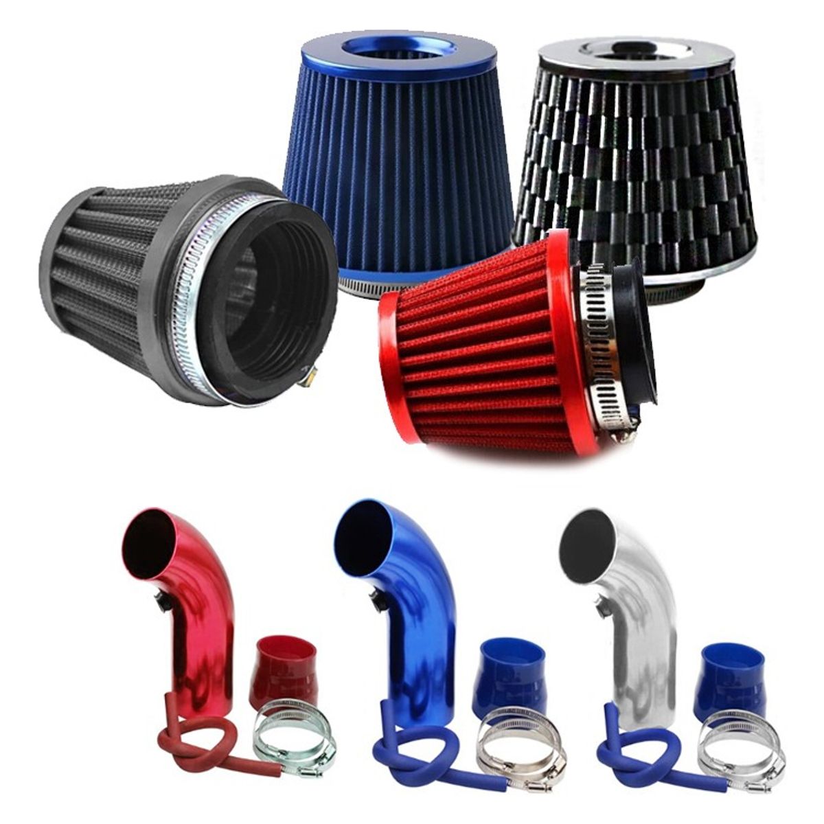 GENERICO - Kit Induccion Corta Y Filtro De Aire Conico - Envio Gratis