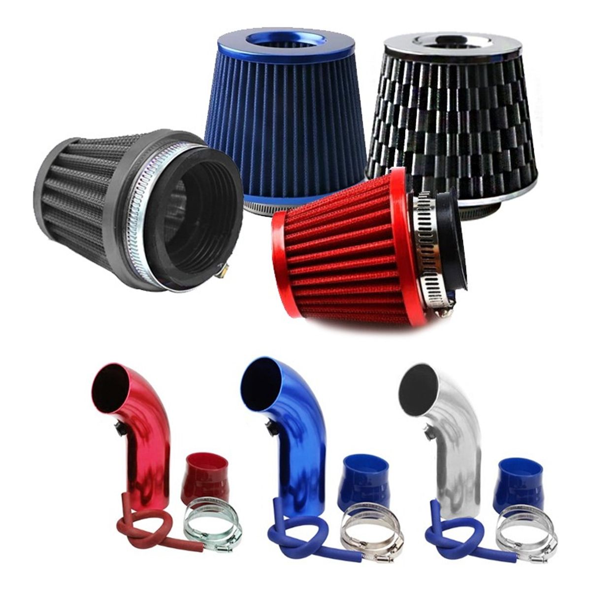 GENERICO - Kit Induccion Corta Y Filtro De Aire Conico - Envio Gratis