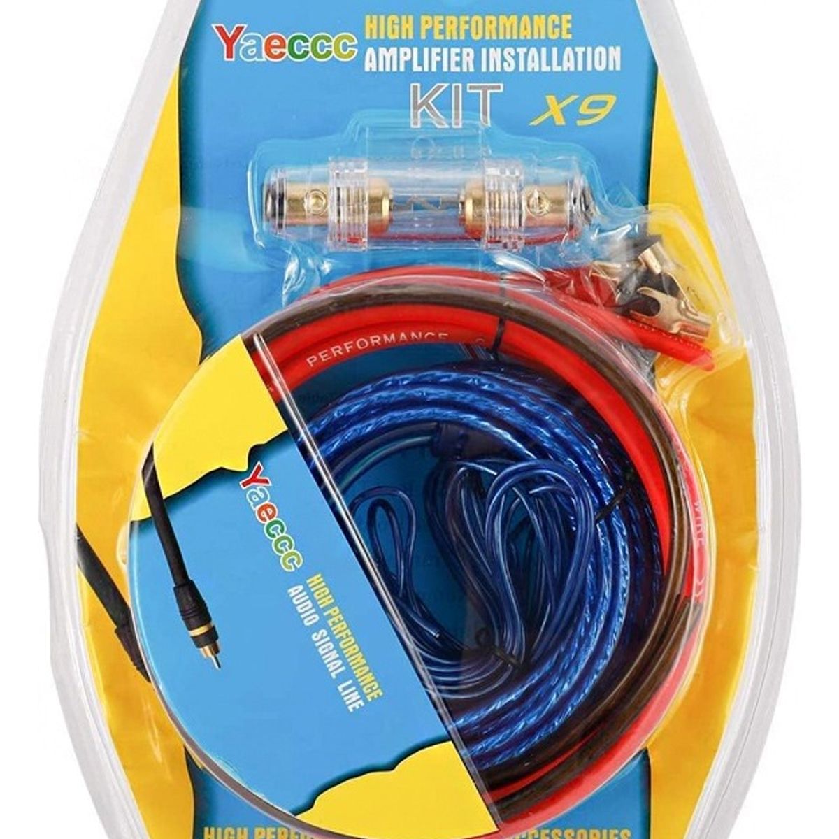 GENERICO - Kit 1500w Cables Para Amplificador Subwoofer Auto