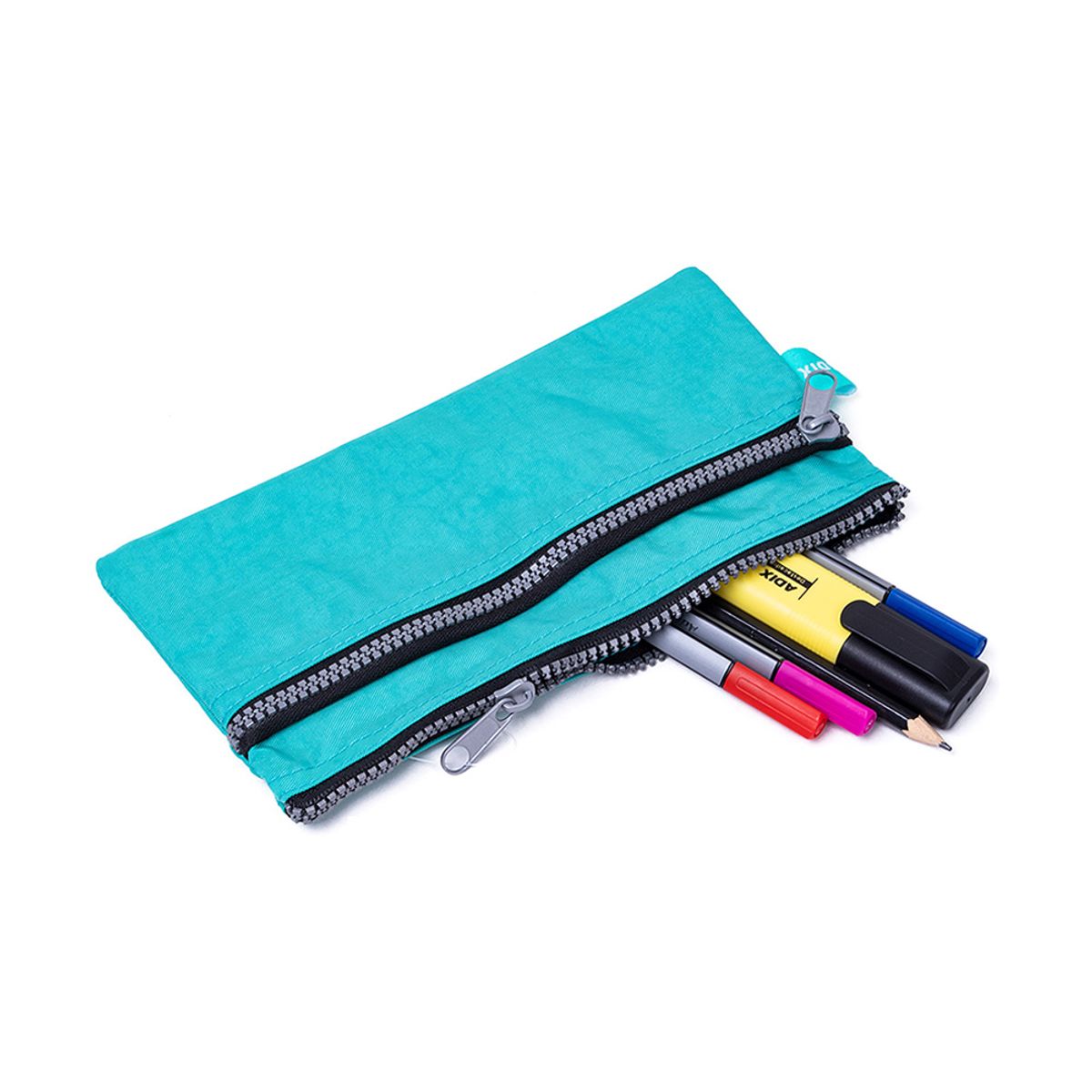 ADIX - Estuche Escolar Doble Cierre Calipso 22x12cm Adix