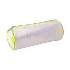 ADIX - Estuche Escolar Tornasol BlancoVerde 21x8cm