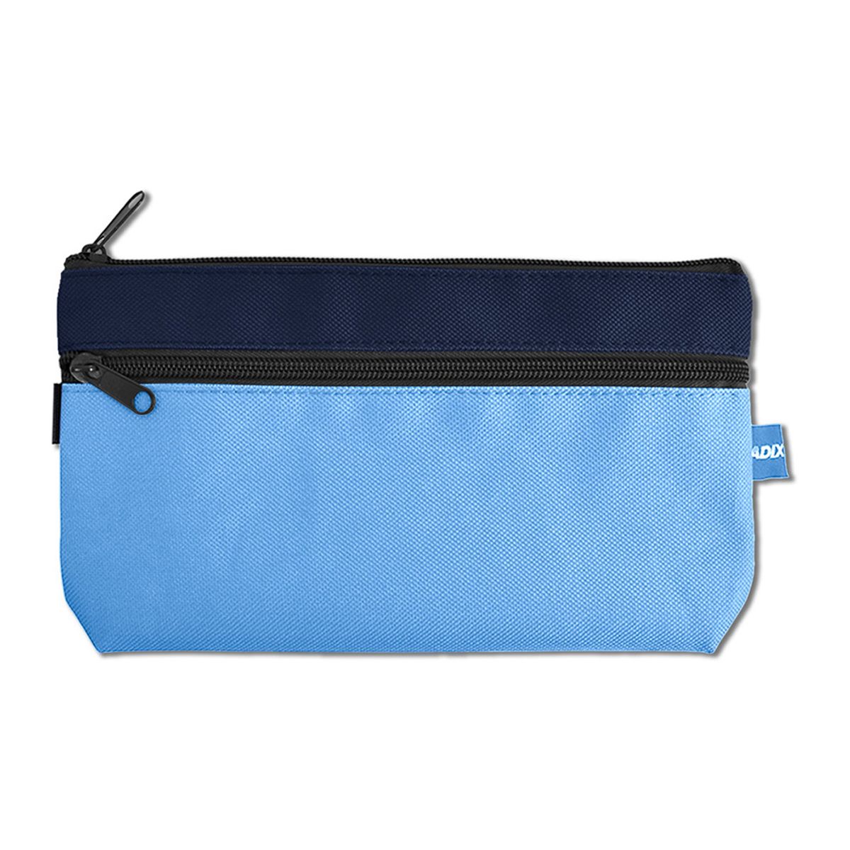 ADIX - Estuche Escolar Doble Cierre Bicolor AzulCeleste  Adix