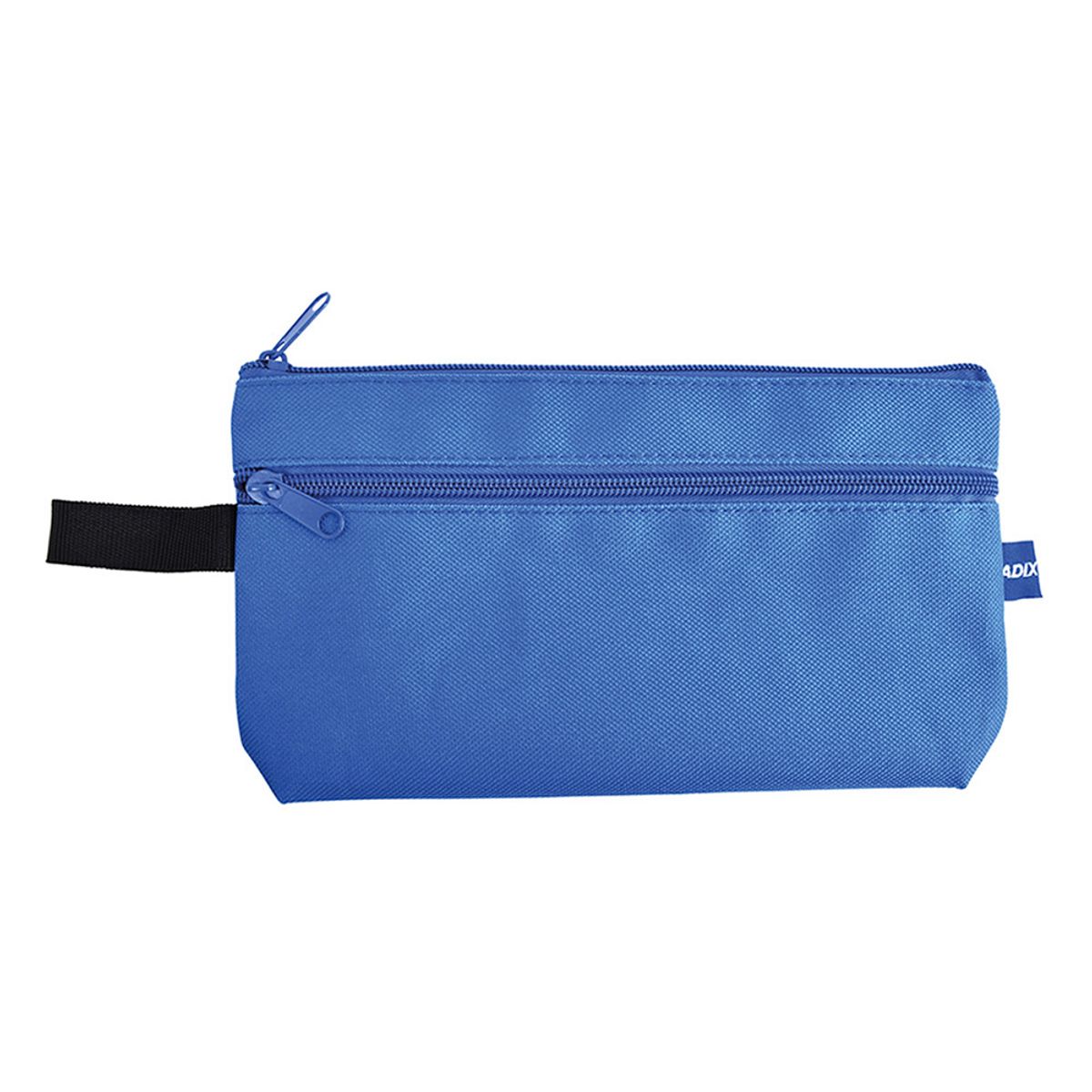 ADIX - Estuche Escolar Doble Cierre Azul 24x14cm Adix
