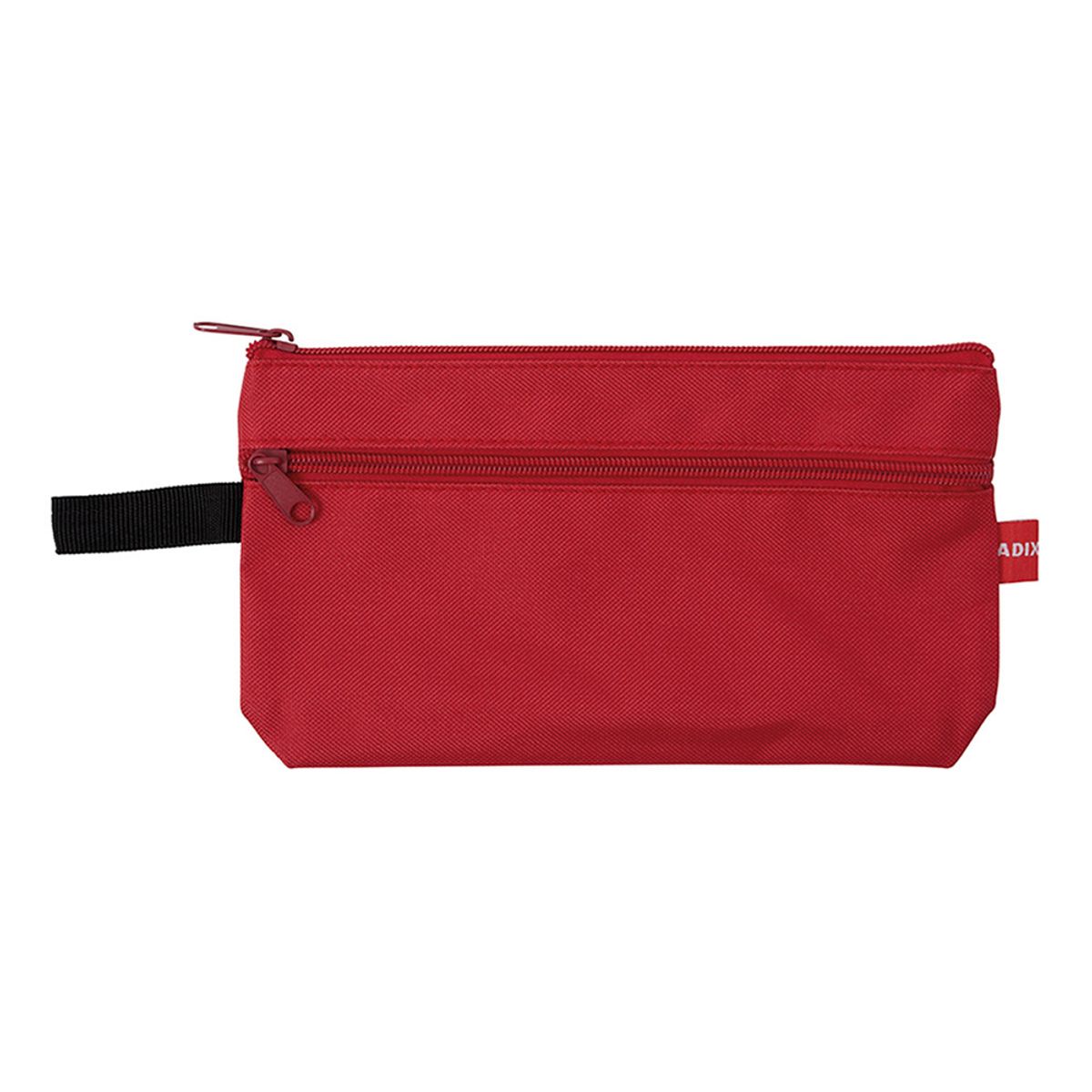 ADIX - Estuche Escolar Doble Cierre Rojo 24x14cm Adix