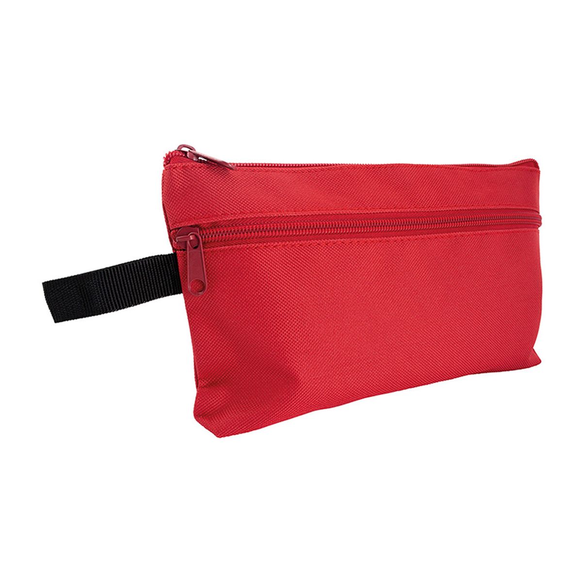 ADIX - Estuche Escolar Doble Cierre Rojo 24x14cm Adix