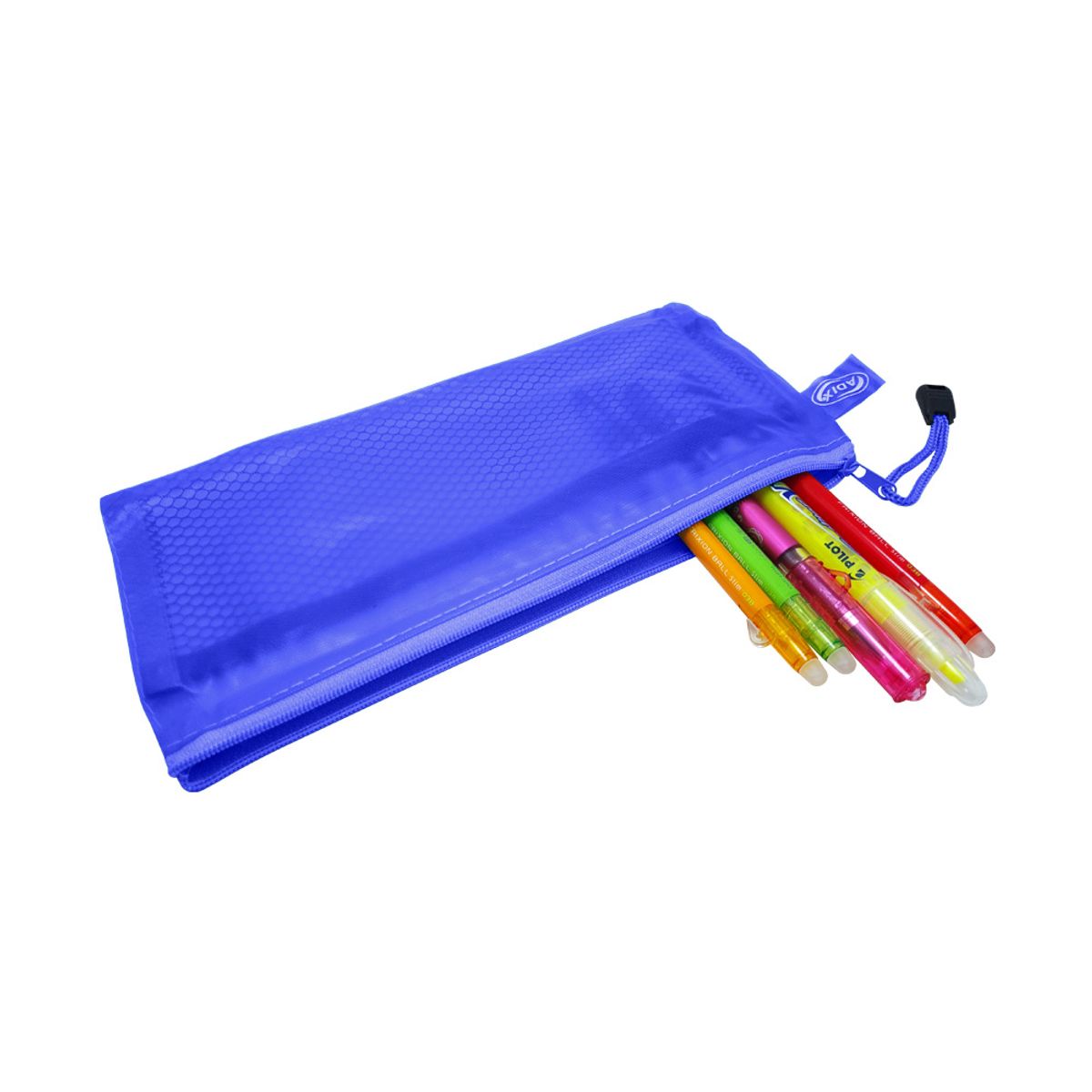 ADIX - Estuche Escolar PVC Azul 23x12cm Adix