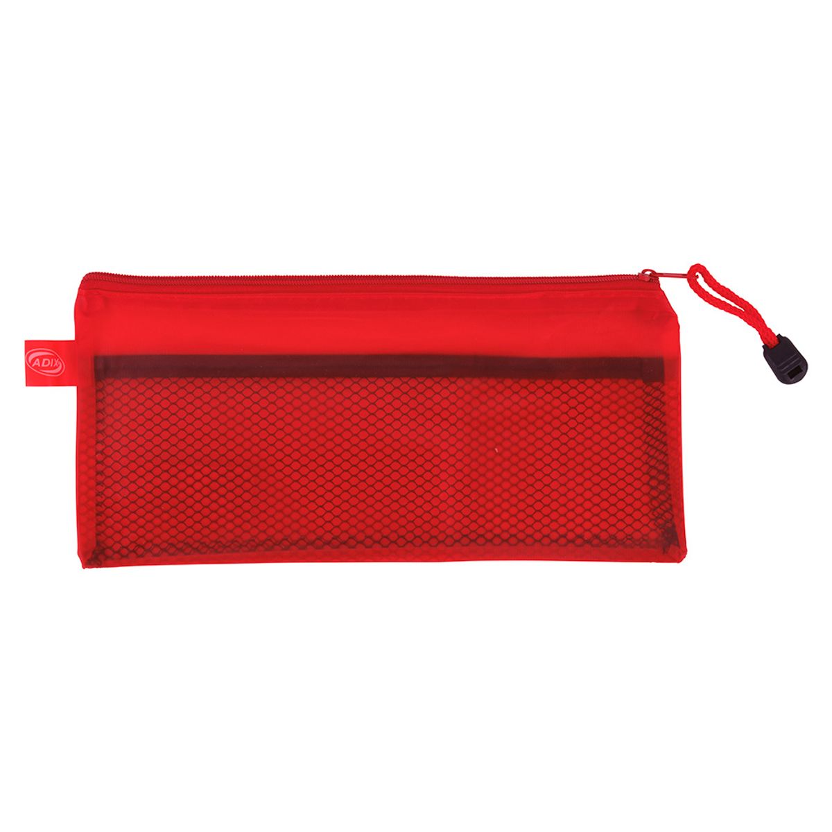 ADIX - Estuche Escolar PVC Rojo 23x12cm Adix