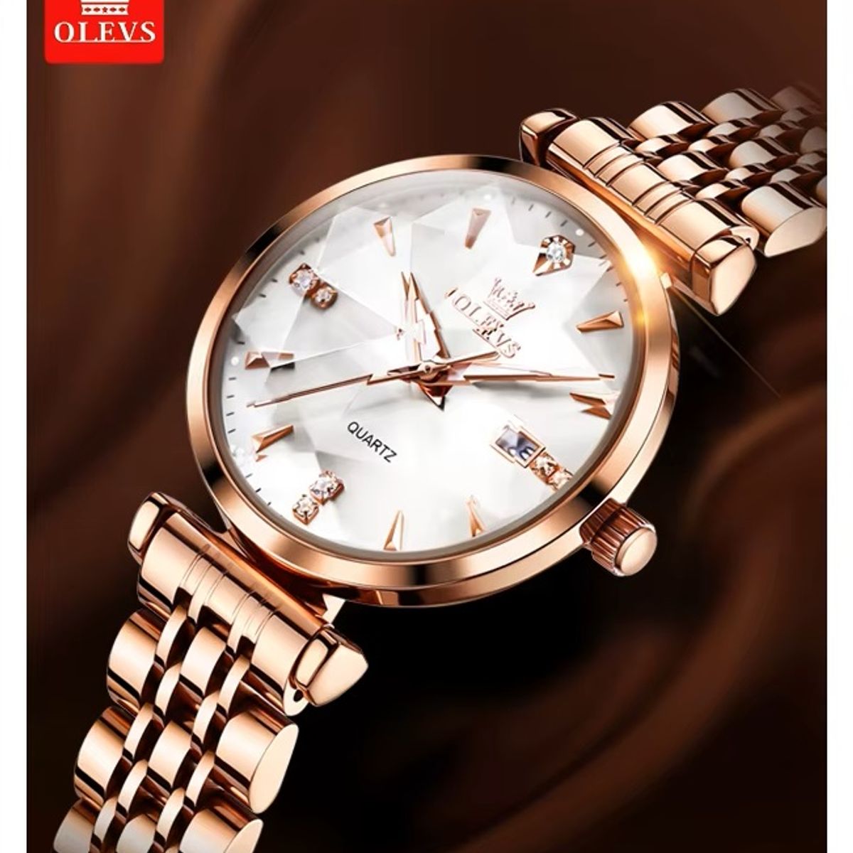 STARTECHOFFICE - Reloj de Cuarzo para Mujer con Esfera Blanca Clásica