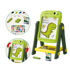 GENERICO - Pizarra de Dibujo Infantil 2 en 1 360° + Accesorios