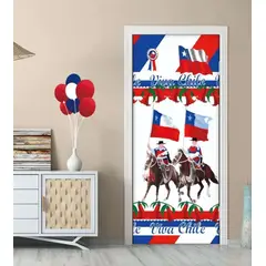 GENERICO - Fundas Para Puertas Fiestas Patrias Chile Fundas Elasticas
