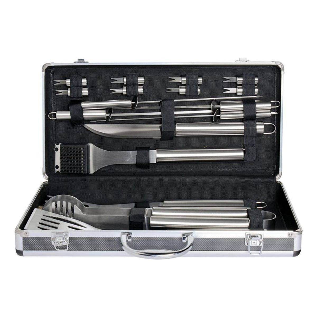 QUICK - Kit de herramientas para asado 18 piezas con maleta