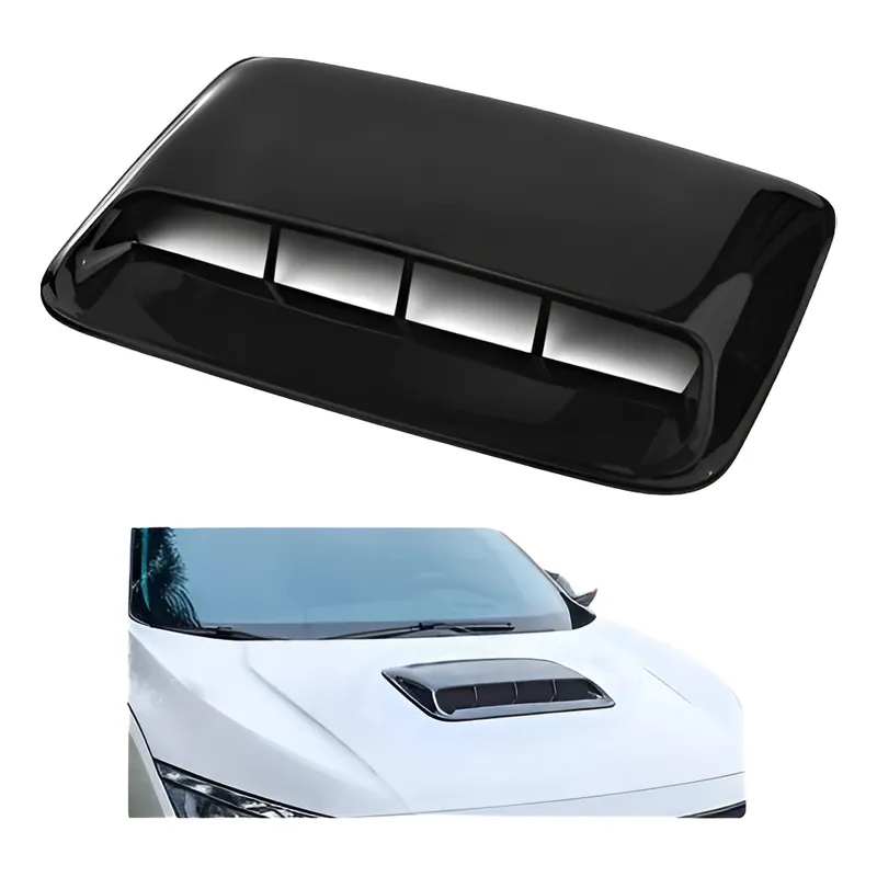 GENERICO - Toma De Aire Para Capot Auto Tuning Universal Negro Brillant