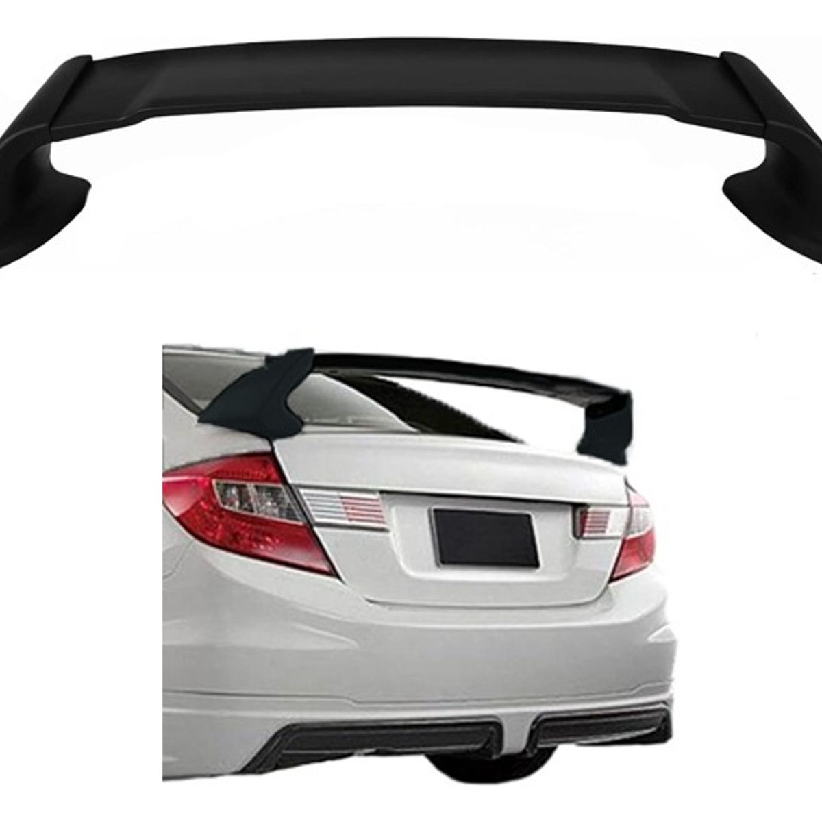 GENERICO - Aleron Spolier Tuning Honda del 2006 Al 2011 133 Cm 1pcs