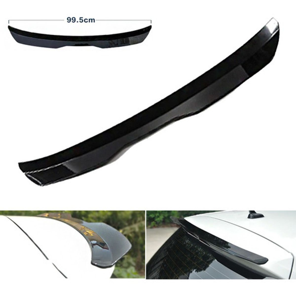 GENERICO - Aleron Lip Spoiler Maleta Negro 995cm Para Auto