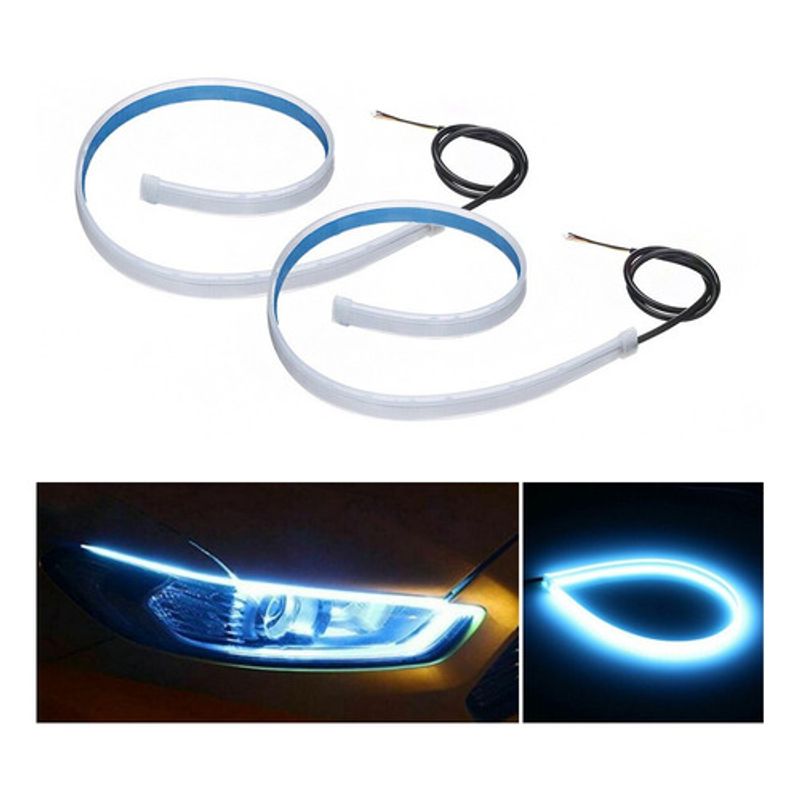 GENERICO - X2 Tiras Led 60cm Flexible Direccional Foco Universal 12v