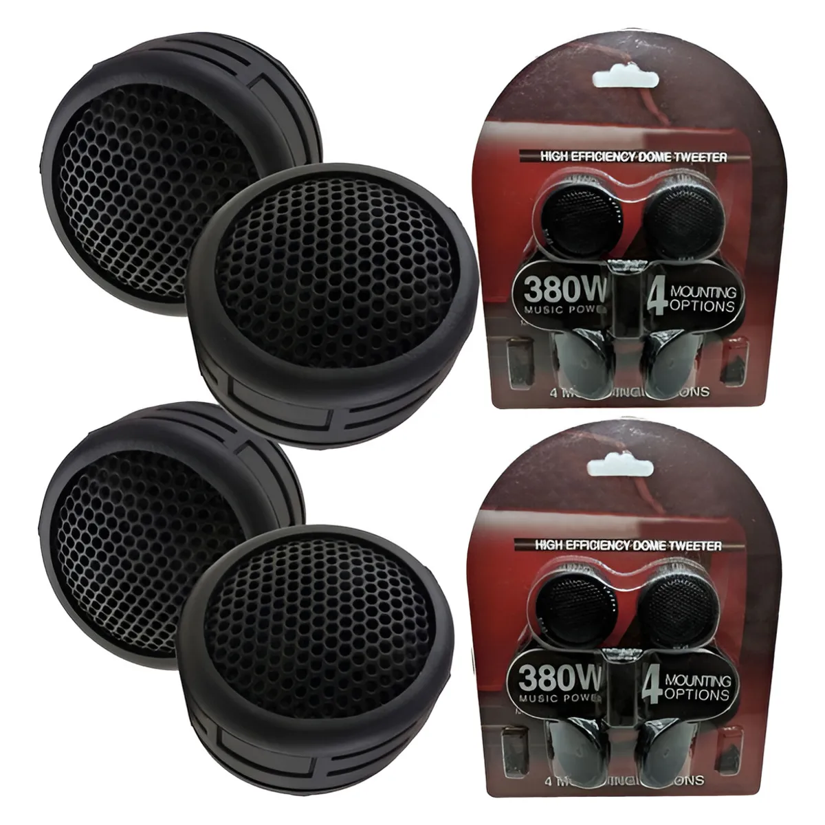 GENERICO - X4 Tweeter Parlante Optimizador Sonido 380w  80db
