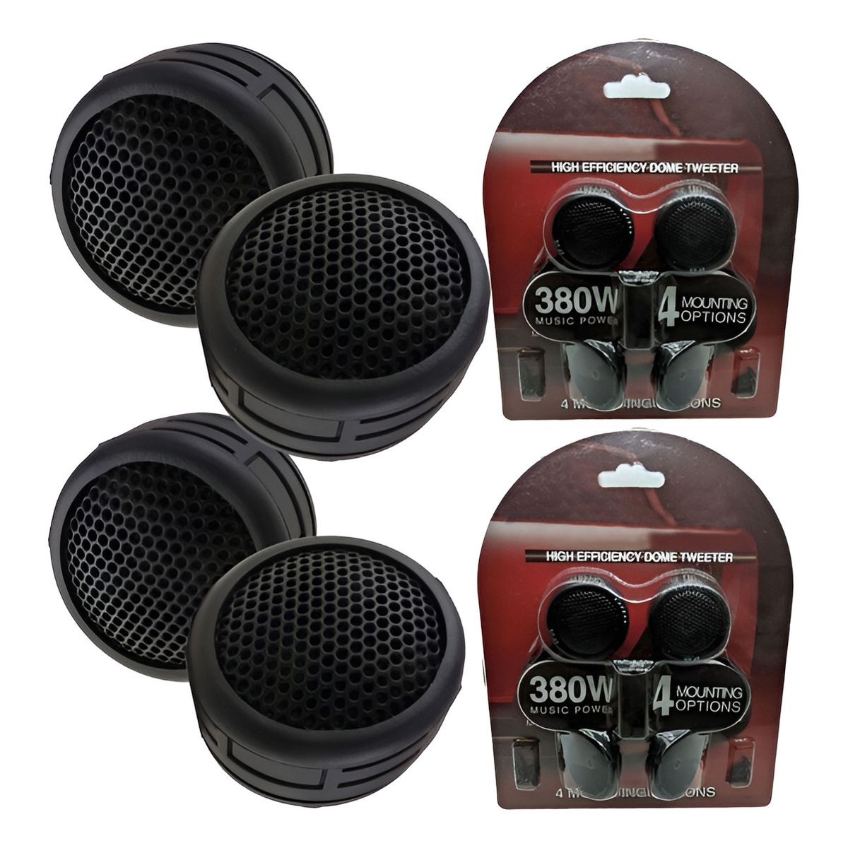 GENERICO - X4 Tweeter Parlante Optimizador Sonido 380w  80db