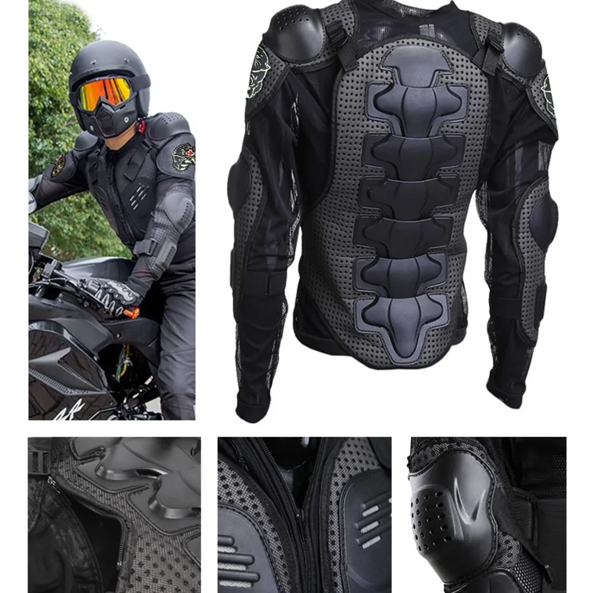 GENERICO - Chaqueta Jofa Protector De Pecho Y Brazos Tigre Para Moto