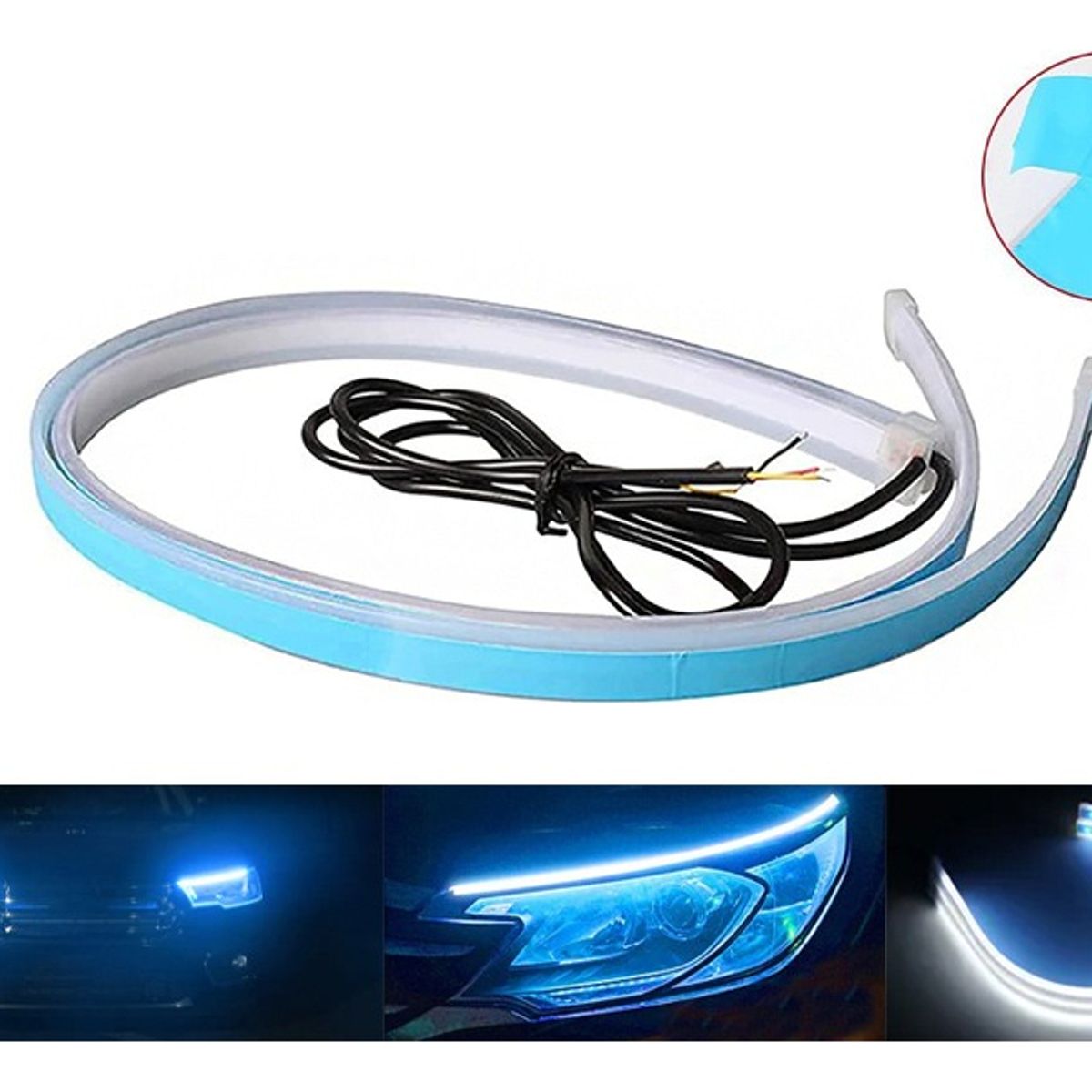 GENERICO - X2 Tiras Led 45cm Flexible Direccional Foco Universal 12v