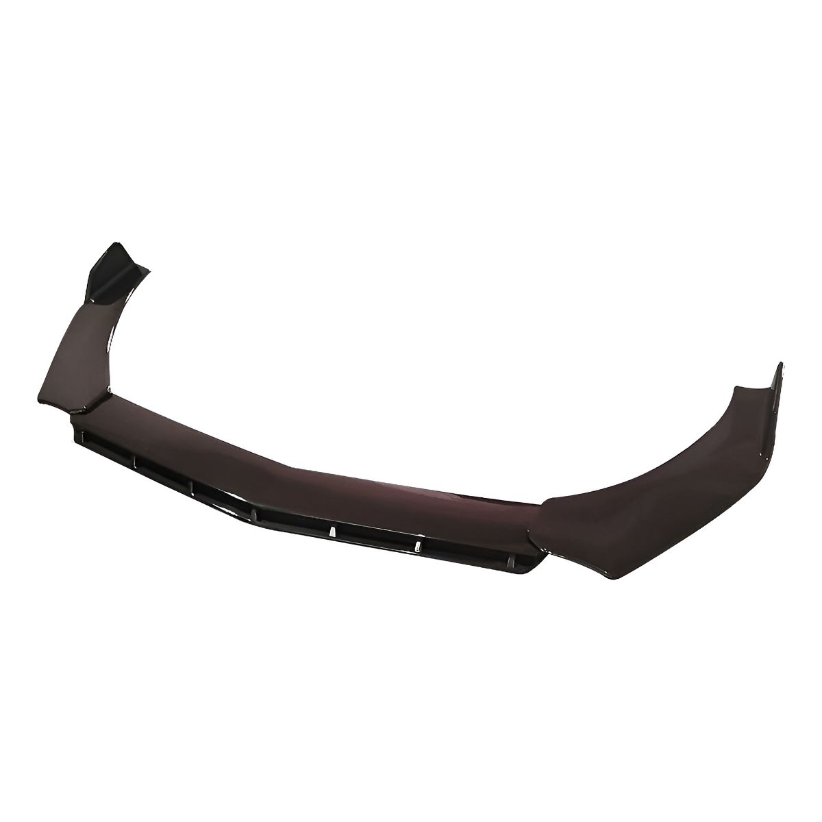GENERICO - Front Lip 3 Piezas Universal Negro Brillante