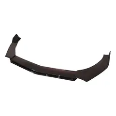 GENERICO - Front Lip 3 Piezas Universal Negro Brillante