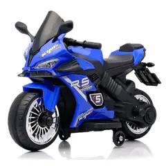 GENERICO - Moto Eléctrica Para Niños A Batería Recargable R5 Azul