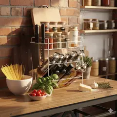 MP - Organizador Rack Especiero Multifuncional 3 Niveles