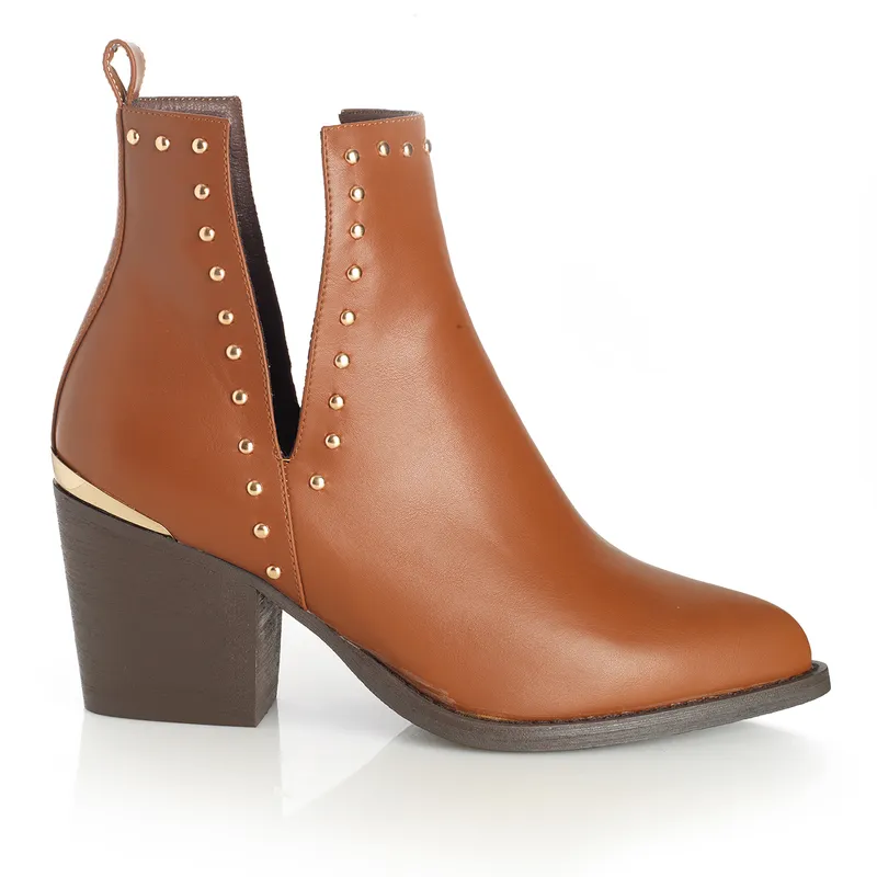 VIA UNO - Botin Mujer Via Uno Camel 22612401