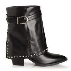 VIA UNO - Botin Mujer Negro 22613402