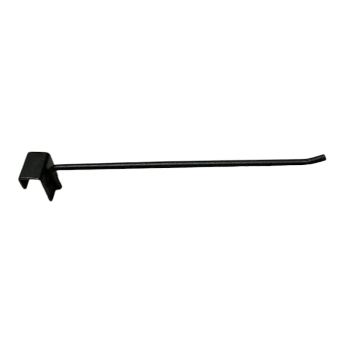GENERICO - Pack 20 Ganchos de Metal Negro para Barra 35cm 7mm Gms
