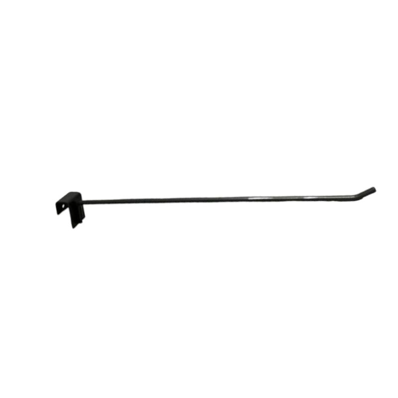 GENERICO - Pack 20 Ganchos de Metal Negro para Barra 35cm 6mm Gms