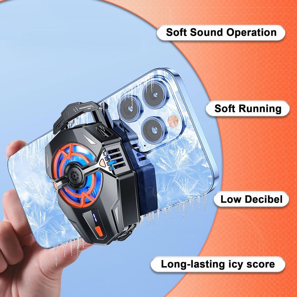 ATURE - Ventilador Radiador Enfriador Celular Pantalla Digital Usb-c